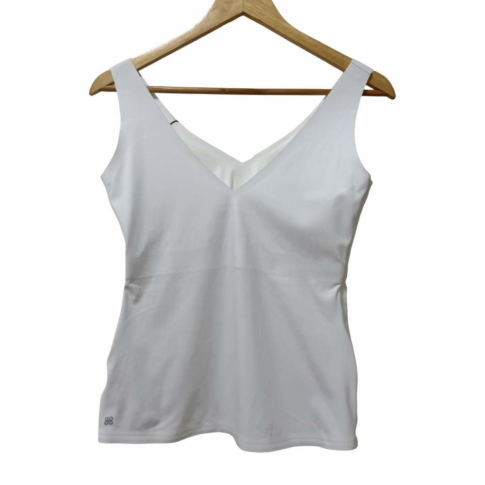 HONEYLOVE Womens LiftWear Padded Tank Top Size L White Shaping Slimming NEW - Picture 3 of 6